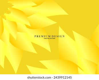 Floral pattern design on beautiful yellow background.