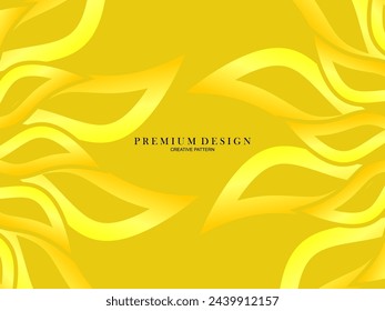Floral pattern design on beautiful yellow background.