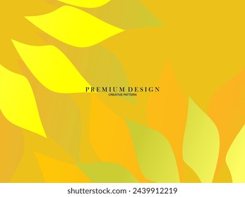 Floral pattern design on beautiful yellow background.