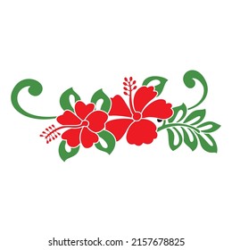Ornamento de diseño de patrones florales .Imagen vectorial
