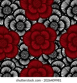 Floral pattern design. retro style.Design for print.Abstract flower Design