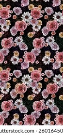 floral pattern design seamless for textile