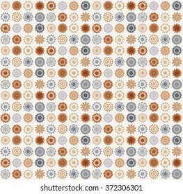 Floral pattern design template