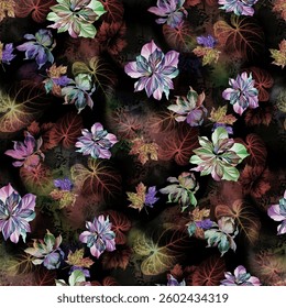 floral pattern design for textile