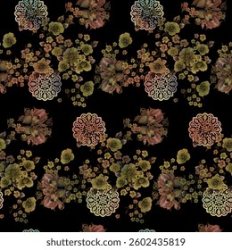 floral pattern design for textile
