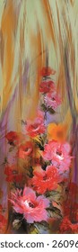 floral pattern design for textile