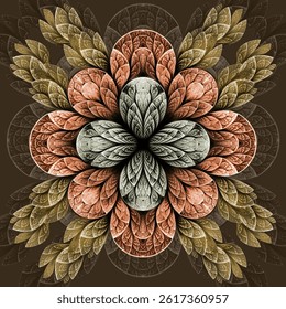 floral pattern design for textile