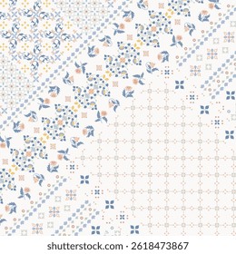 floral pattern design for textile
