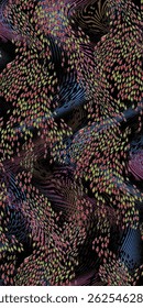 floral pattern design for textile