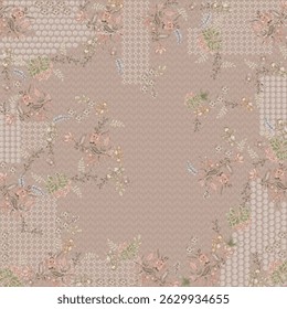 floral pattern design for textile