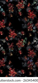 floral pattern design for textile