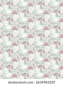 Diseño de patrón floral para textiles