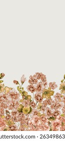 floral pattern design for textile
