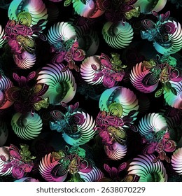floral pattern design for textile