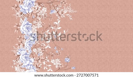 floral pattern design for textile
