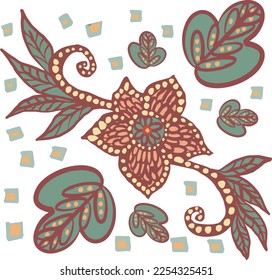 floral pattern design vector background