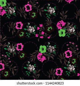 Floral pattern design, vector illustration background