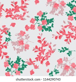 Floral pattern design, vector illustration background