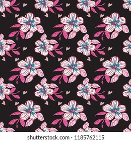 Floral pattern design, vector illustration background