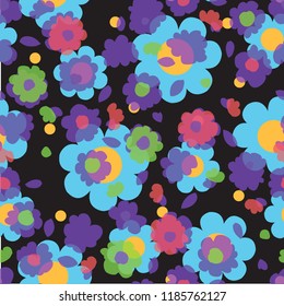 Floral pattern design, vector illustration background