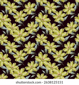 Floral pattern design, vector illustration background