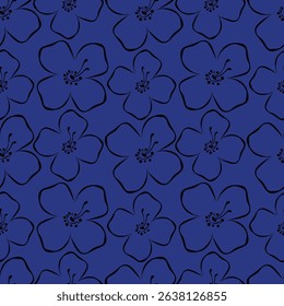 Floral pattern design, vector illustration background