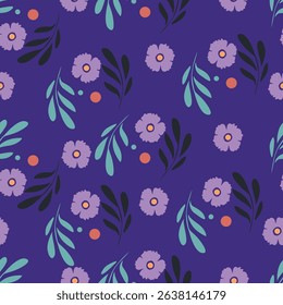 Floral pattern design, vector illustration background