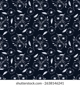 Floral pattern design, vector illustration background