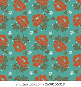 Floral pattern design, vector illustration background