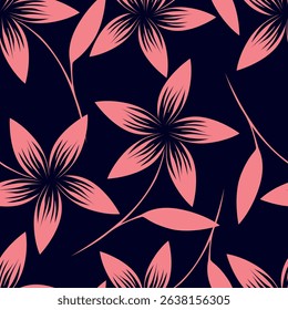 Floral pattern design, vector illustration background