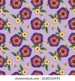 Floral pattern design, vector illustration background