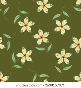Floral pattern design, vector illustration background