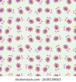 Floral pattern design, vector illustration background
