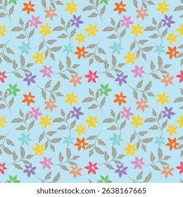 Floral pattern design, vector illustration background