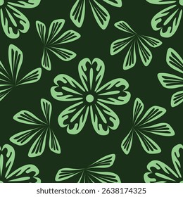 Floral pattern design, vector illustration background