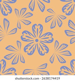 Floral pattern design, vector illustration background