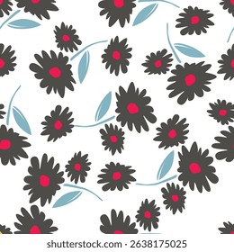 Floral pattern design, vector illustration background