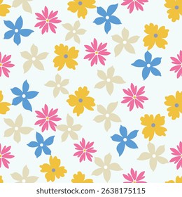 Floral pattern design, vector illustration background