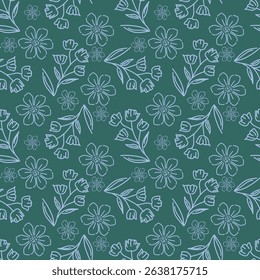 Floral pattern design, vector illustration background