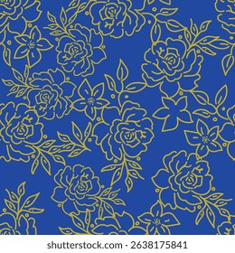 Floral pattern design, vector illustration background