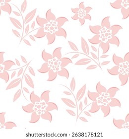 Floral pattern design, vector illustration background
