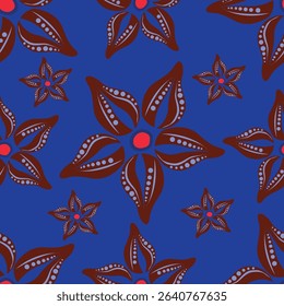 Floral pattern design, vector illustration background