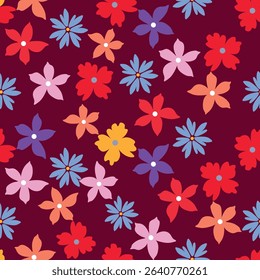 Floral pattern design, vector illustration background