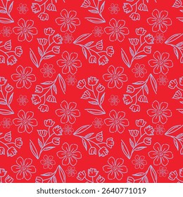 Floral pattern design, vector illustration background