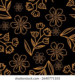 Floral pattern design, vector illustration background