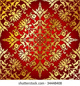 Floral pattern for design, vector illustration