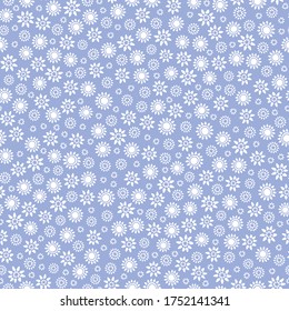 Floral pattern design. Vector seamless repeat of ditsy flowers.