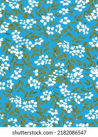 Blumenmuster-Design, Vintage kleine Blumen nahtlose Arbeit