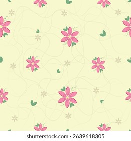 Floral pattern design, Wallpaper design, Baby prints, background, Seamless pattern
