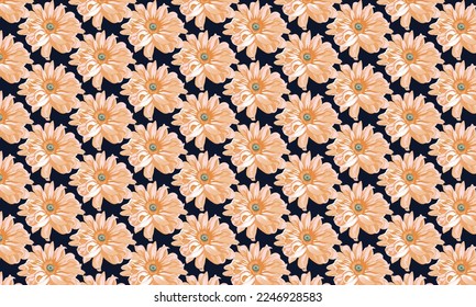 Floral pattern Design for wallpaper wrapping paper background fabric Vector seamless pattern with decorative climbing flowers